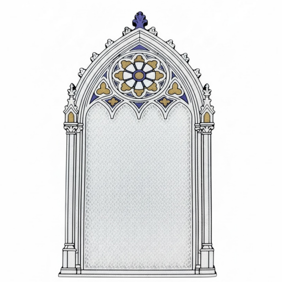 Gothic Stained Glass Window Pin Board