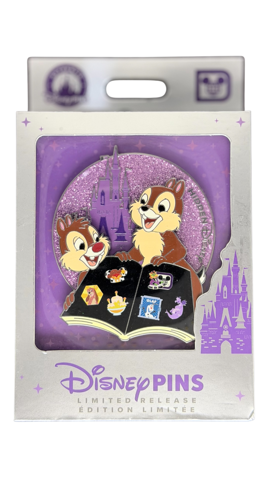 2026 Disney Parks Hidden Mickey Chip and Dale Mini Jumbo LR Pin