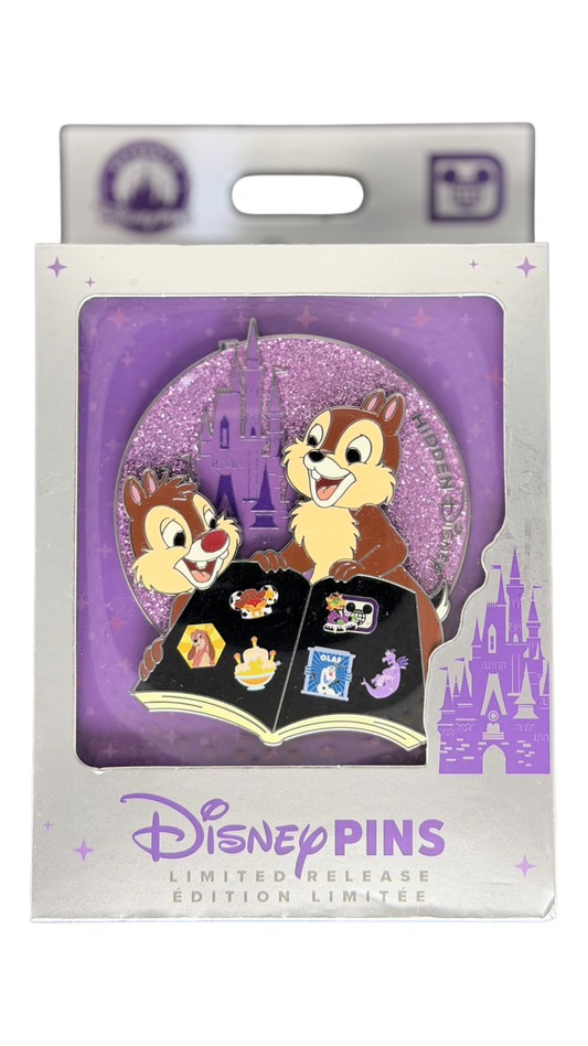 2026 Disney Parks Hidden Mickey Chip and Dale Mini Jumbo LR Pin
