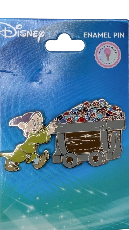 Dopey Mine Cart with Jewels