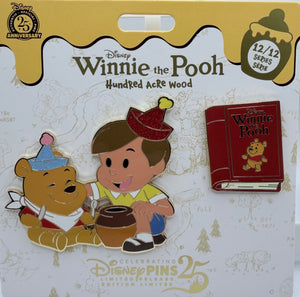 Disney Winnie the Pooh and Christopher Robin Pin Set 12/12 Hundred Acre Wood