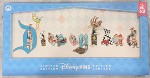 Disneyland Marquee 70th Anniversary 11 Pin Box set LE 2200